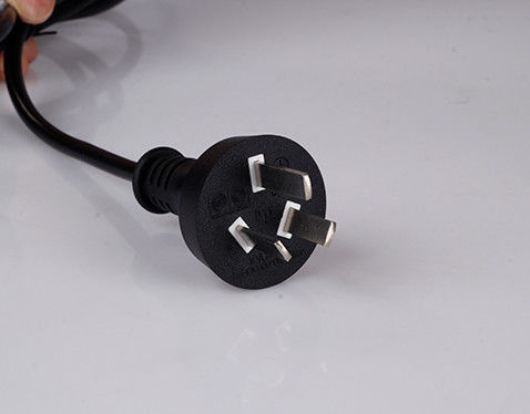 OEM অস্ট্রেলিয়ান এসি পাওয়ার কর্ড পিভিসি বিচ্ছিন্ন 0.75 মিমি এসএএ এক্সটেনশন ক্যাবল