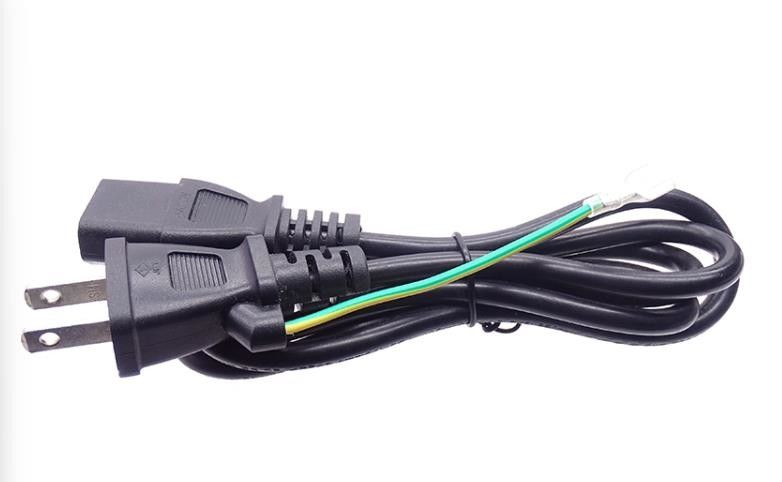 6ft আন্তর্জাতিক পাওয়ার কর্ড 125V 2 পিন জাপানি পাওয়ার কর্ড