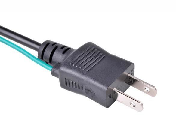 6ft আন্তর্জাতিক পাওয়ার কর্ড 125V 2 পিন জাপানি পাওয়ার কর্ড