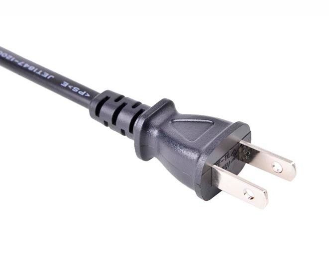 6ft আন্তর্জাতিক পাওয়ার কর্ড 125V 2 পিন জাপানি পাওয়ার কর্ড