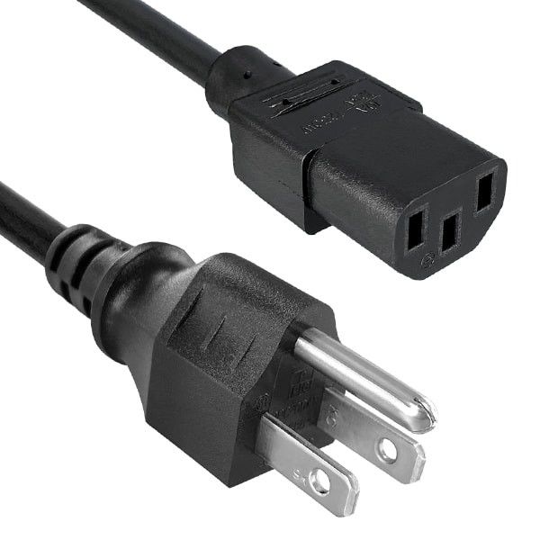 IEC ইউএস পাওয়ার কর্ডস ওয়াটারপ্রুফ 250V 3 পিন কম্পিউটার এসি পাওয়ার কেবল