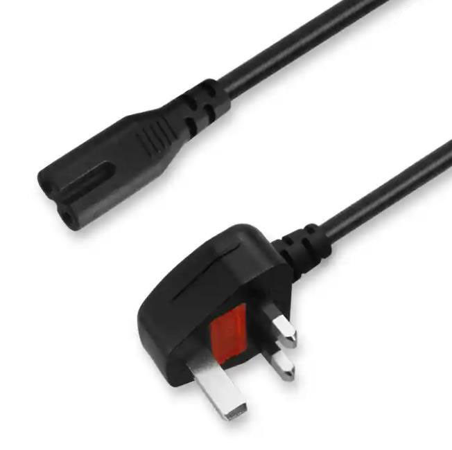 IEC UK AC পাওয়ার কর্ড 1.5M 3 প্রং প্লাগ মেইন লিড কেবল 5Ft