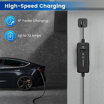 3.5KW 16A 7KW 32A হোম অ্যাপ্লিকেশন সংযোগকারী গাড়ি বৈদ্যুতিক চার্জার টাইপ 2 এসি ইভ পোর্টেবল চার্জার