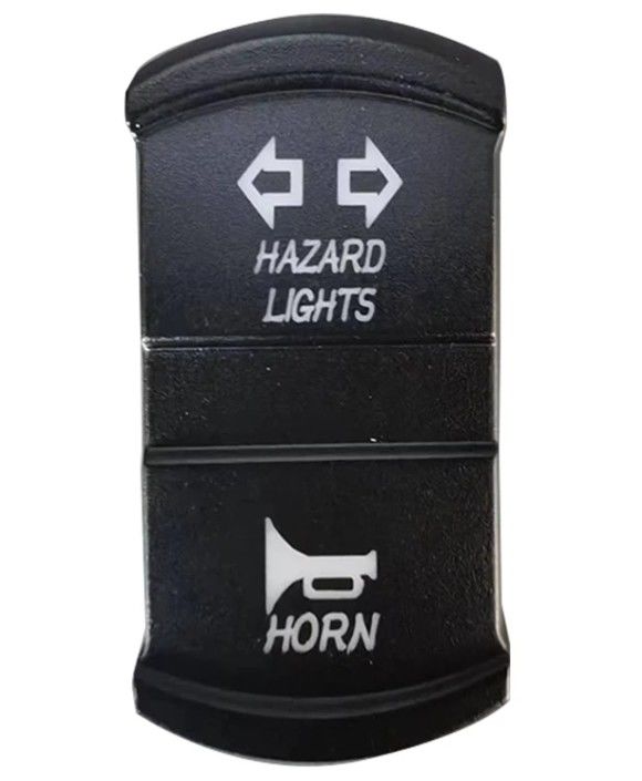 নতুন স্টাইল কাস্টম DIY আইকন ডিসি 12V 7Pin ON-OFF LED ব্লু লাইট টার্ন সিগন্যাল রকার সুইচ জন্য গাড়ী 4X4 নৌকা ট্রাক