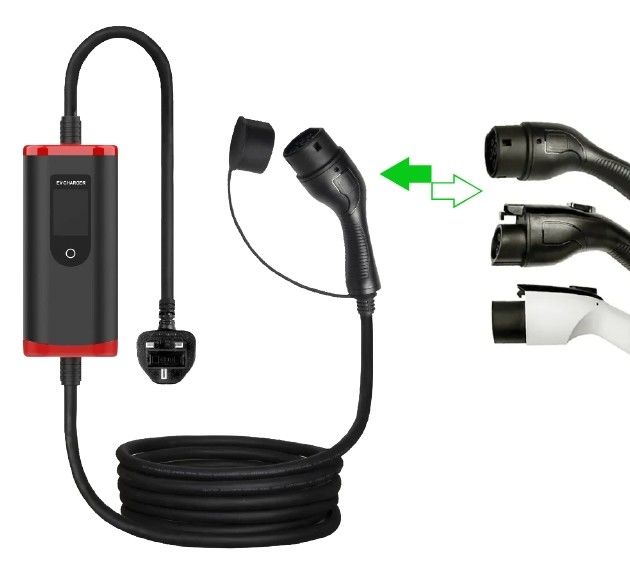 16A 32A 40A বৈদ্যুতিক যানবাহন চার্জার 3.5kw 7kw 9kw ইভি হোম চার্জার পোর্টেবল