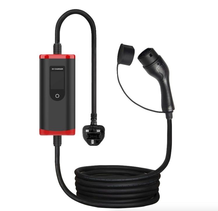 বৈদ্যুতিক গাড়ি 32A 7Kw TYPE 2 Ev চার্জিং স্টেশন পর্দা সামঞ্জস্যযোগ্য সঙ্গে পোর্টেবল ইভি চার্জার