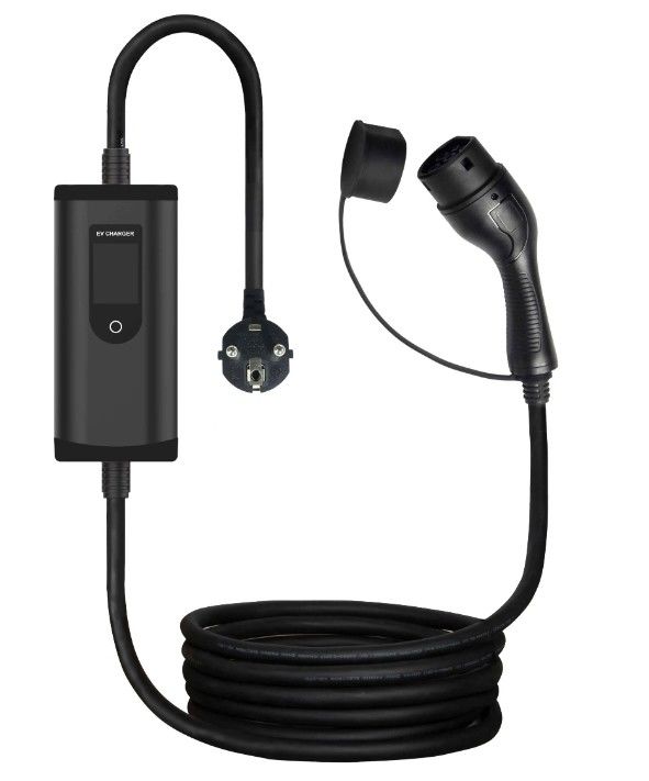 বৈদ্যুতিক গাড়ি 32A 7Kw TYPE 2 Ev চার্জিং স্টেশন পর্দা সামঞ্জস্যযোগ্য সঙ্গে পোর্টেবল ইভি চার্জার