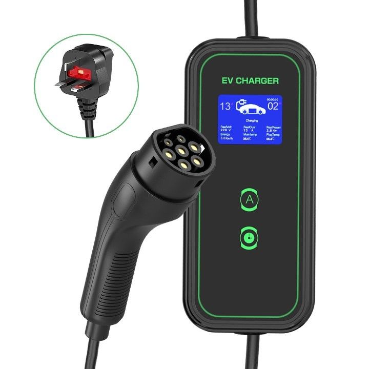 GBT 3.5KW 7KW পোর্টেবল এসি চার্জিং ক্যাবল হোম পোর্টেবল ইভি চার্জার টিপিই জ্যাকেট