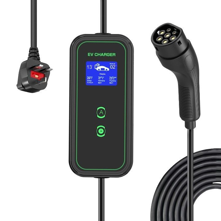 3.5KW 7KW 11KW ইউরোপীয় স্ট্যান্ডার্ড প্লাগ টাইপ 2 পোর্টেবল এসি চার্জিং ক্যাবল হোম পোর্টেবল ইভি চার্জার 7KW টিপিই জ্যাকেট