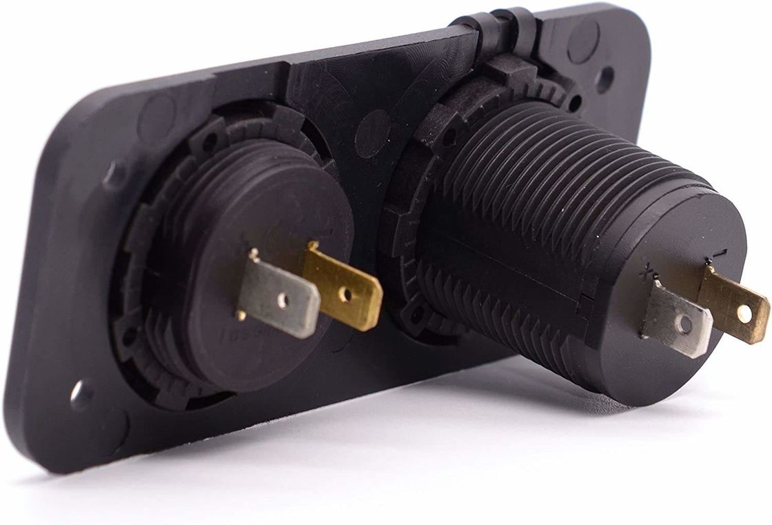 DC 12V 24V LED ডিজিটাল ভোল্টমিটার ডুয়াল ইউএসবি আউটলেট পাওয়ার সকেট প্যানেল 3.1A চার্জার