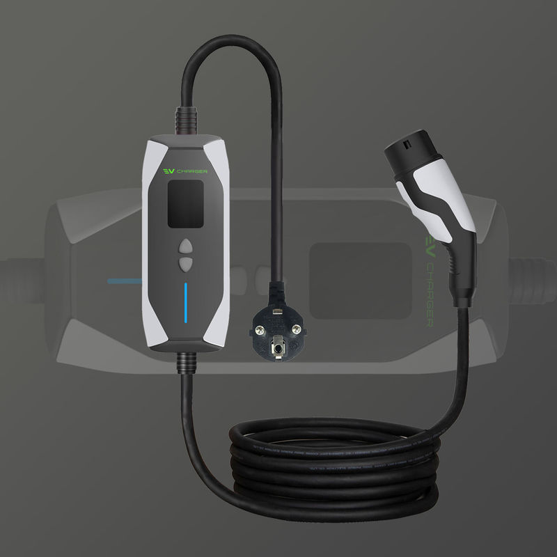 16A 3.5KW 32A 7KW পোর্টেবল ইভি 240V TYPE 2 হোম পোর্টেবল লেভেল 2 ইভি চার্জার ইভি গাড়ির জন্য